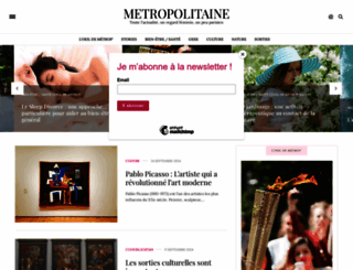 metropolitaine.fr screenshot