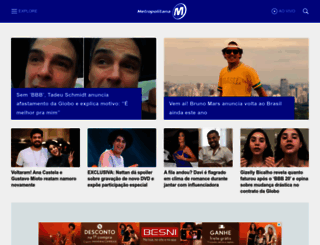 metropolitanafm.com.br screenshot