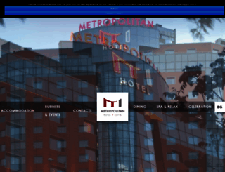 metropolitanhotelsofia.com screenshot