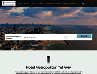 metropolitanhoteltlv.com screenshot