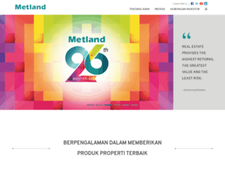 metropolitanland.com screenshot