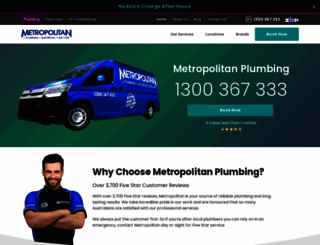 metropolitanplumbing.com.au screenshot