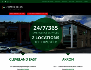 metropolitanvet.com screenshot