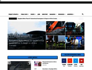 metrorailnews.in screenshot