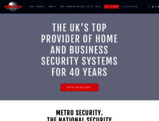 metrosecurity.co.uk screenshot