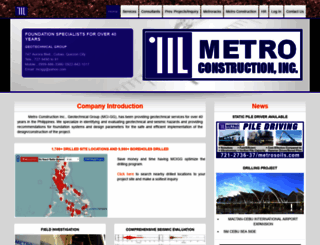 metrosoils.com screenshot