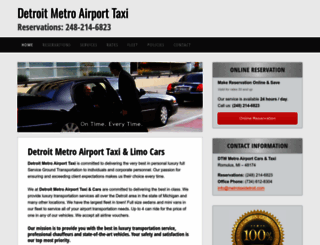 metrotaxidetroit.com screenshot