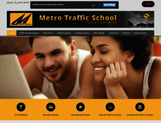 metrotrafficschool.com screenshot