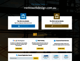 metrowebdesign.com.au screenshot