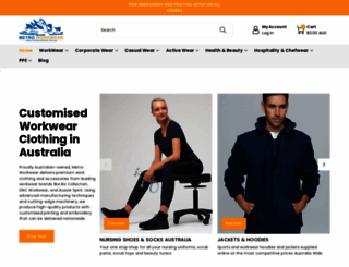 metroworkwear.com.au screenshot