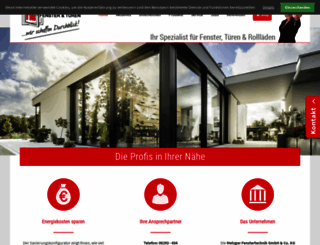 metzger-fensterbau.de screenshot