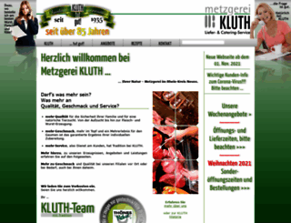 metzgerei-kluth.de screenshot