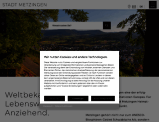 metzingen.com screenshot