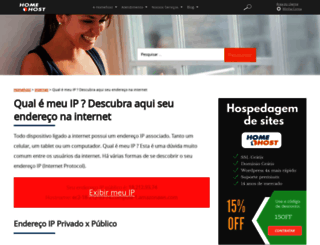 meuip.homehost.com.br screenshot