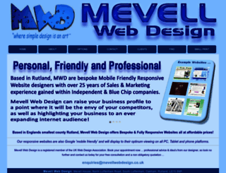 mevellwebdesign.co.uk screenshot