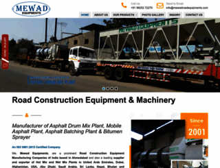 mewadroadequipments.com screenshot