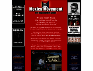 mexica-movement.org screenshot