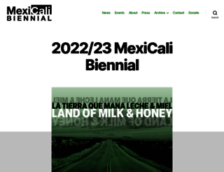 mexicalibiennial.org screenshot