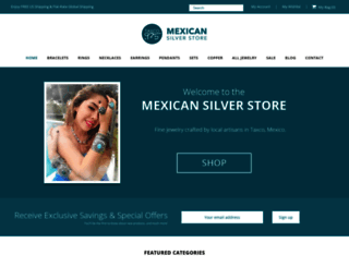 mexicansilverstore.com screenshot