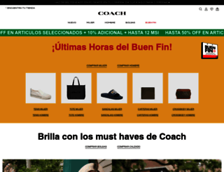 mexico.coach.com screenshot