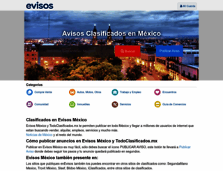mexico.evisos.com.mx screenshot