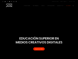 mexico.sae.edu screenshot