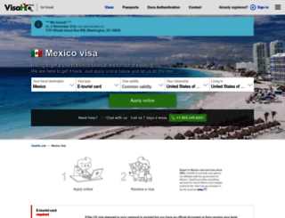 mexico.visahq.com screenshot