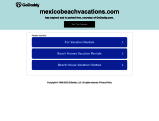 mexicobeachvacations.com screenshot