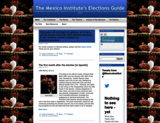 mexicoinstituteonelections.wordpress.com screenshot