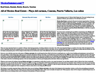 mexicosummer.com screenshot