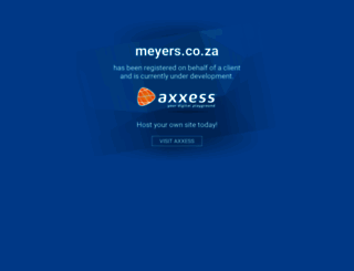 meyers.co.za screenshot