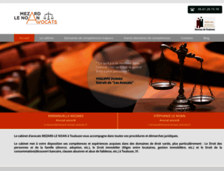 mezard-lenoan-avocats.fr screenshot