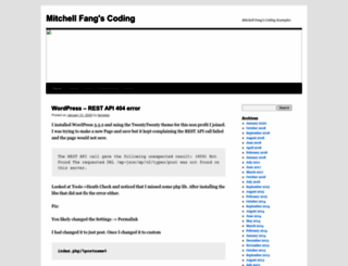 mfcoding.wordpress.com screenshot