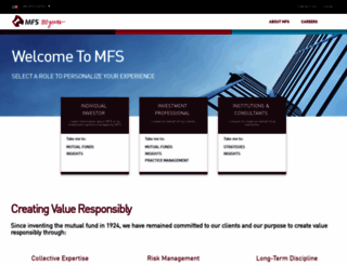 mfs.com screenshot