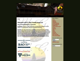 mgdalyfuneralhome.com screenshot