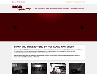 mgpglassmachinery.co.uk screenshot