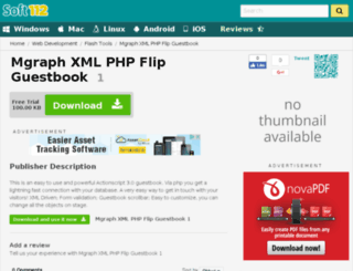 mgraph-xml-php-flip-guestbook.soft112.com screenshot