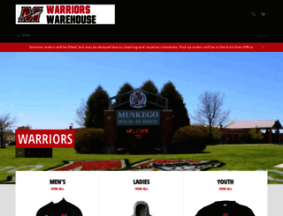 mhs-warriors-warehouse.myshopify.com screenshot