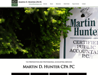 mhuntercpa.com screenshot