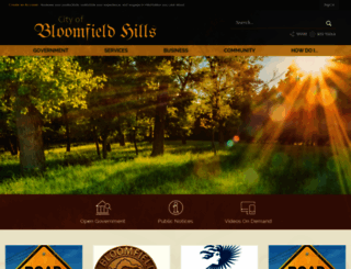 mi-bloomfieldhills.civicplus.com screenshot