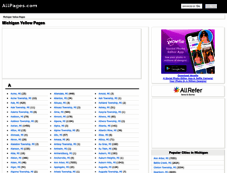 mi.allpages.com screenshot