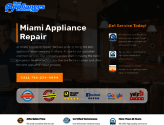 miamiappliancesrepair.com screenshot