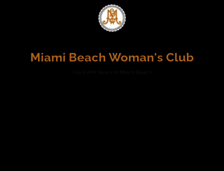 miamibeachwomansclub.com screenshot