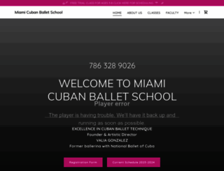 miamicubanballetschool.com screenshot