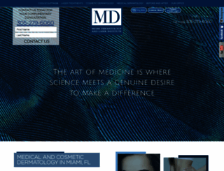 miamidermlaser.com screenshot