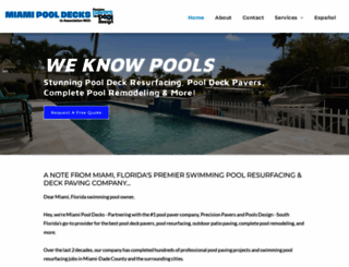 miamipooldecks.com screenshot