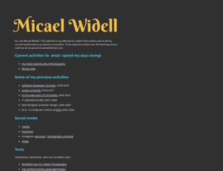 micaelwidell.com screenshot