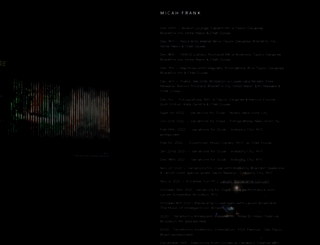 micahfrank.com screenshot