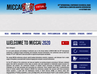 miccai2020.org screenshot