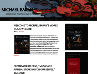 michaelbakan.com screenshot